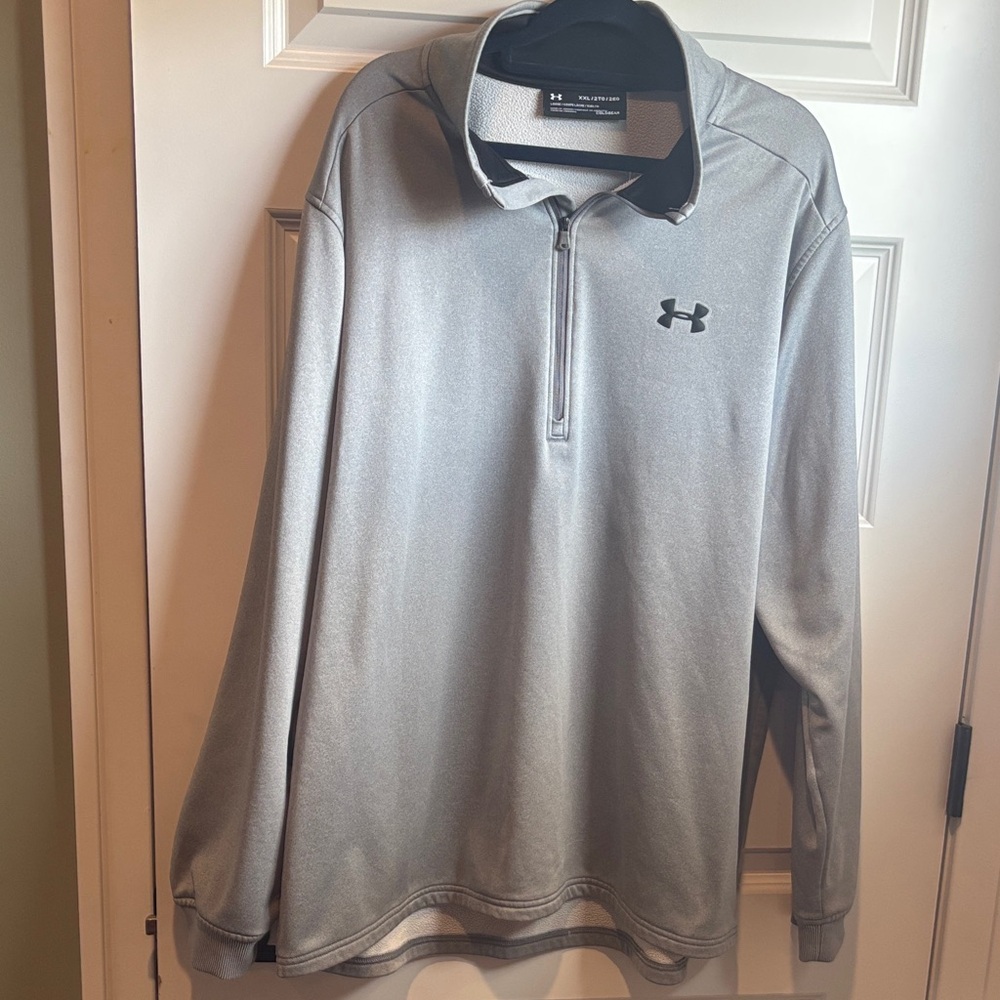 Under Armour Silver/Grey Quarter-Zip Pullover Coldgear